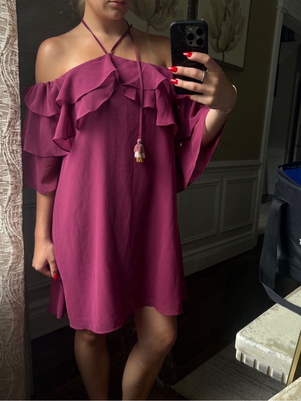 Rebecca Minkoff Deep Plum Blouse